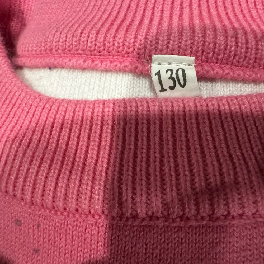 Charming Pink Bunny Kids Sweater
